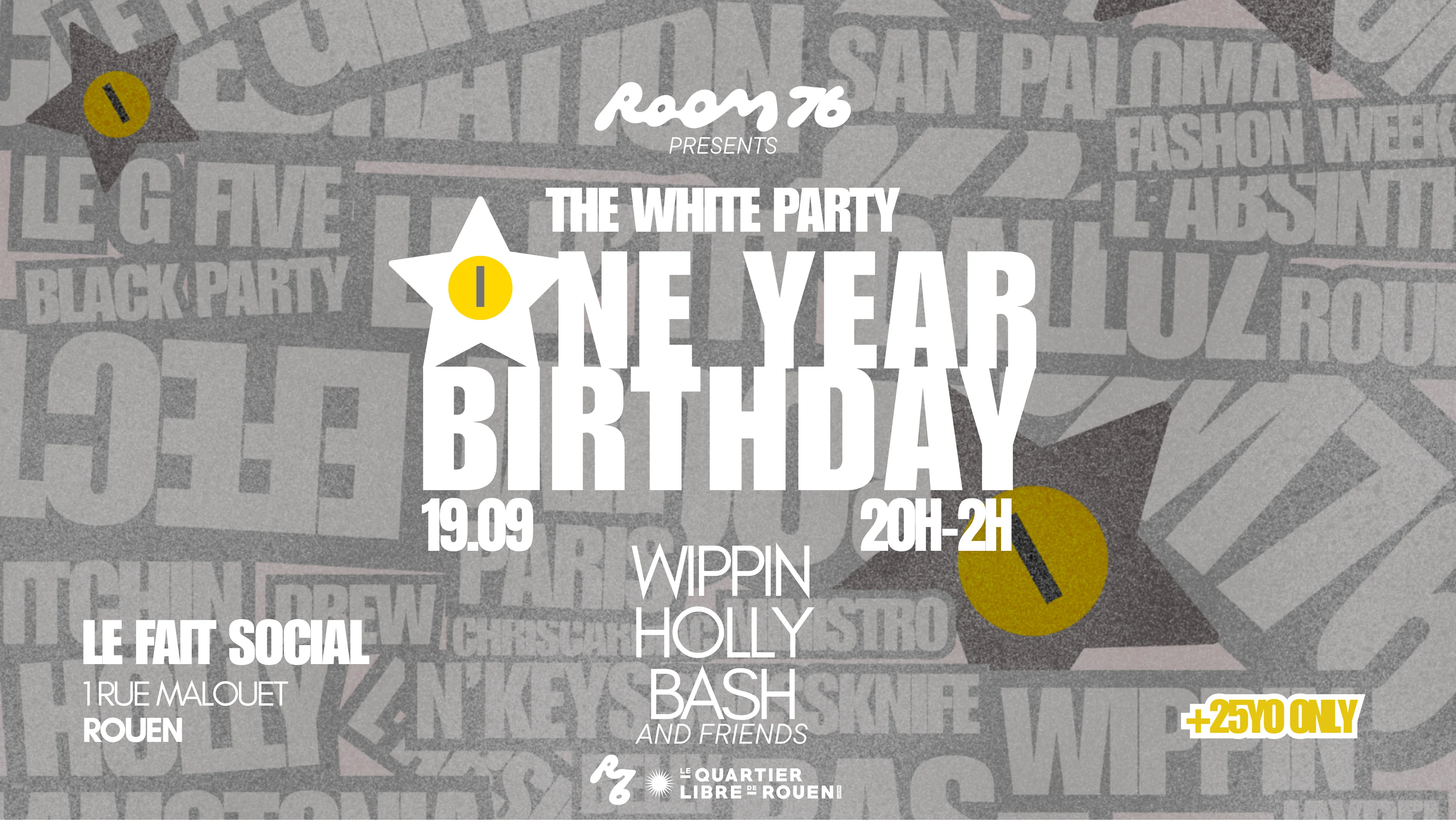 Rouen - One Year Birthday Bash - The White Party (+25 Only)