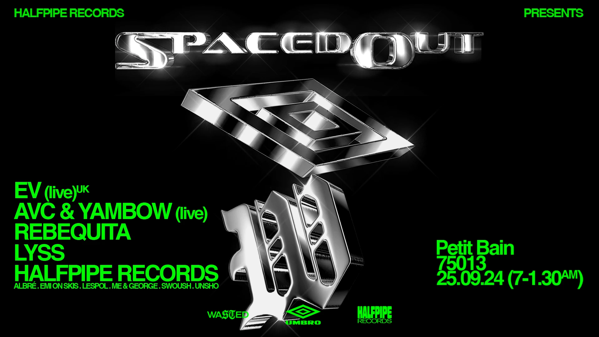 Spaced Out Pfw24 By Wasted, Umbro & Halfpipe