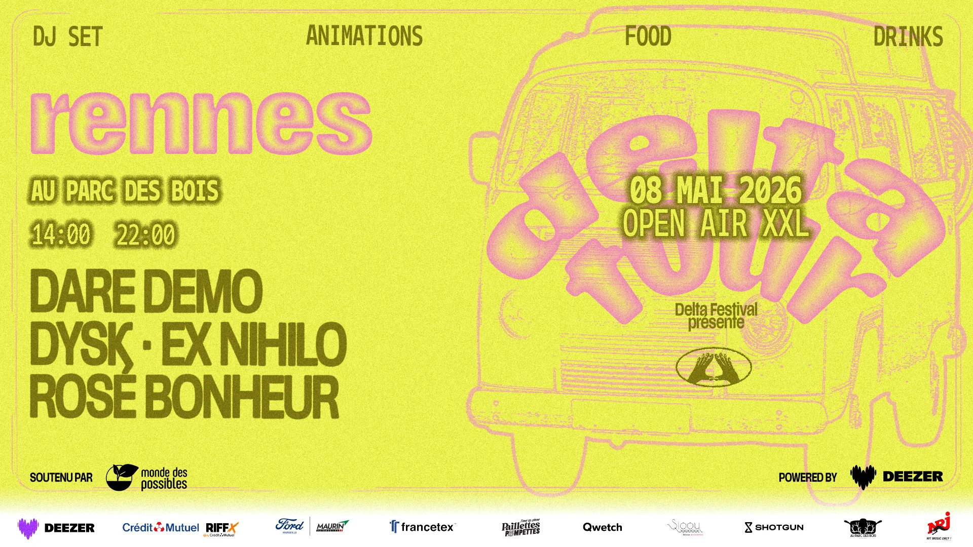 [Open Air Xxl] Delta Tour X Parc Des Gayeulles - Rennes