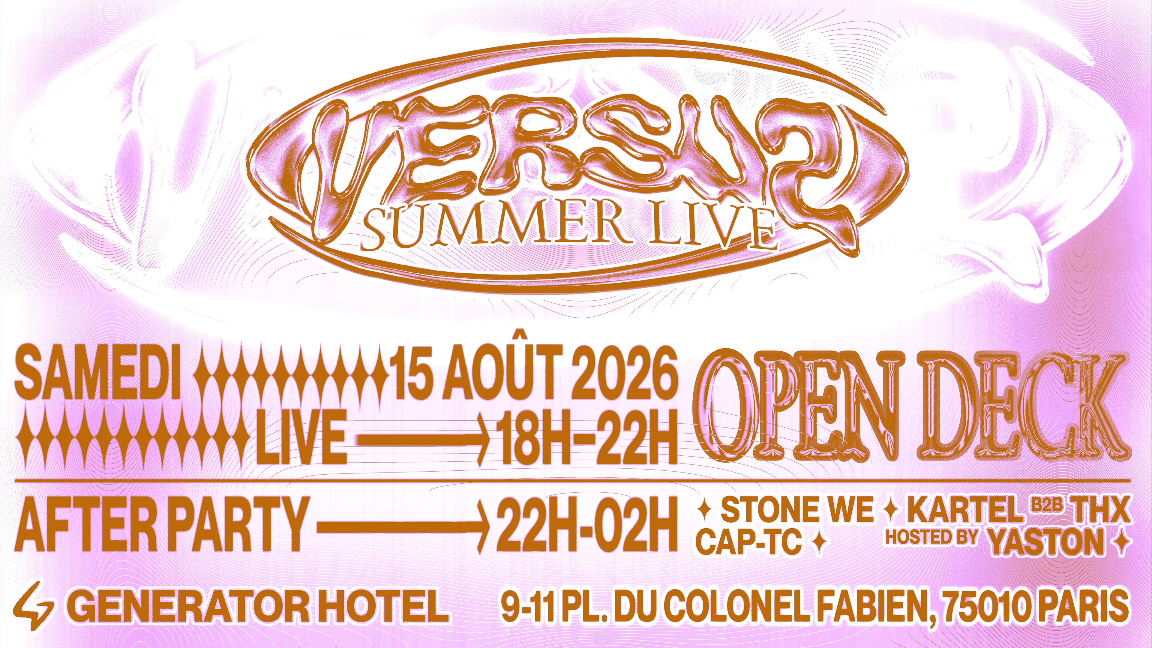 Versuz Summer Live @Generator Hostel