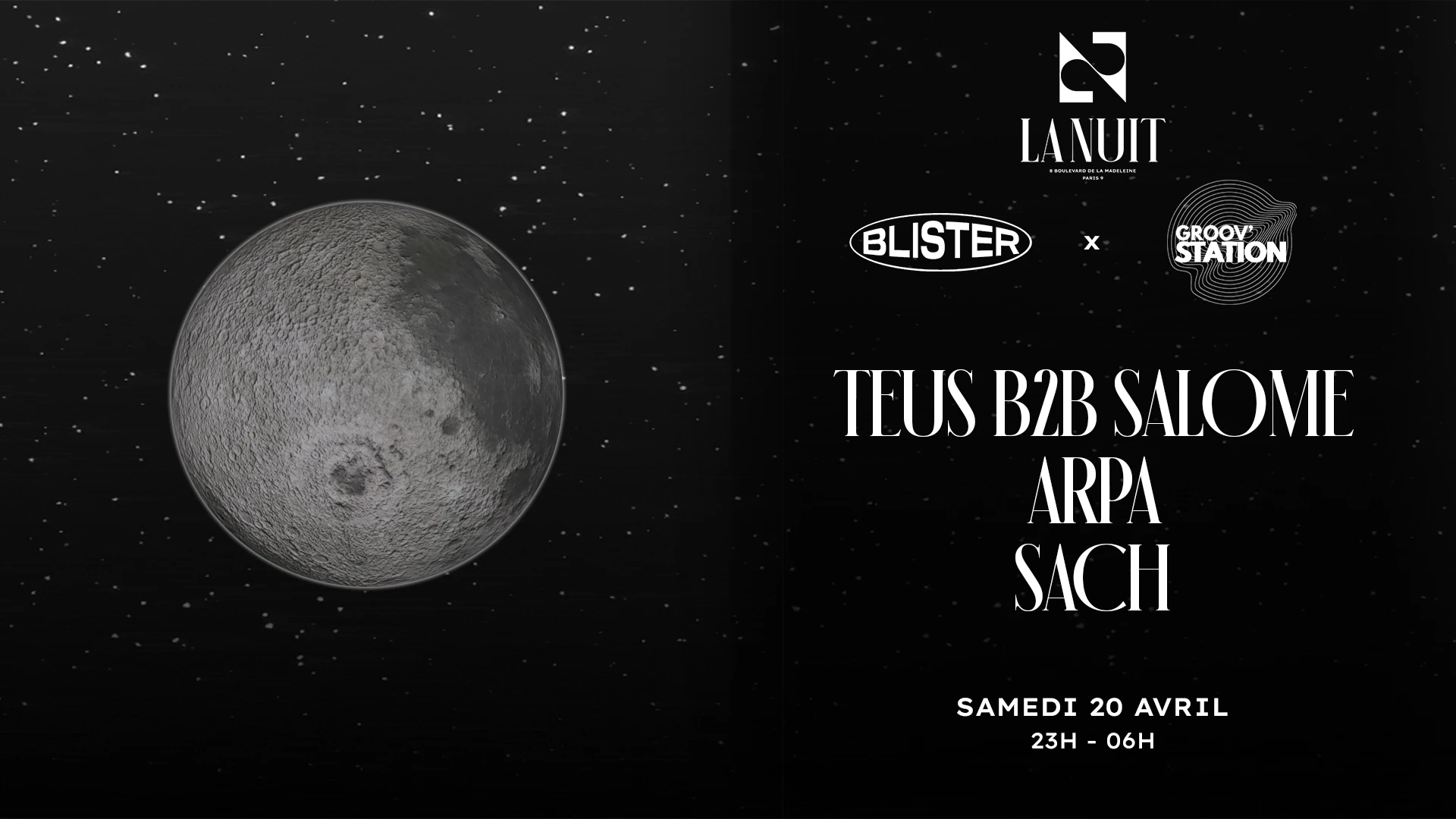 Blister X Groov' Station | La Nuit
