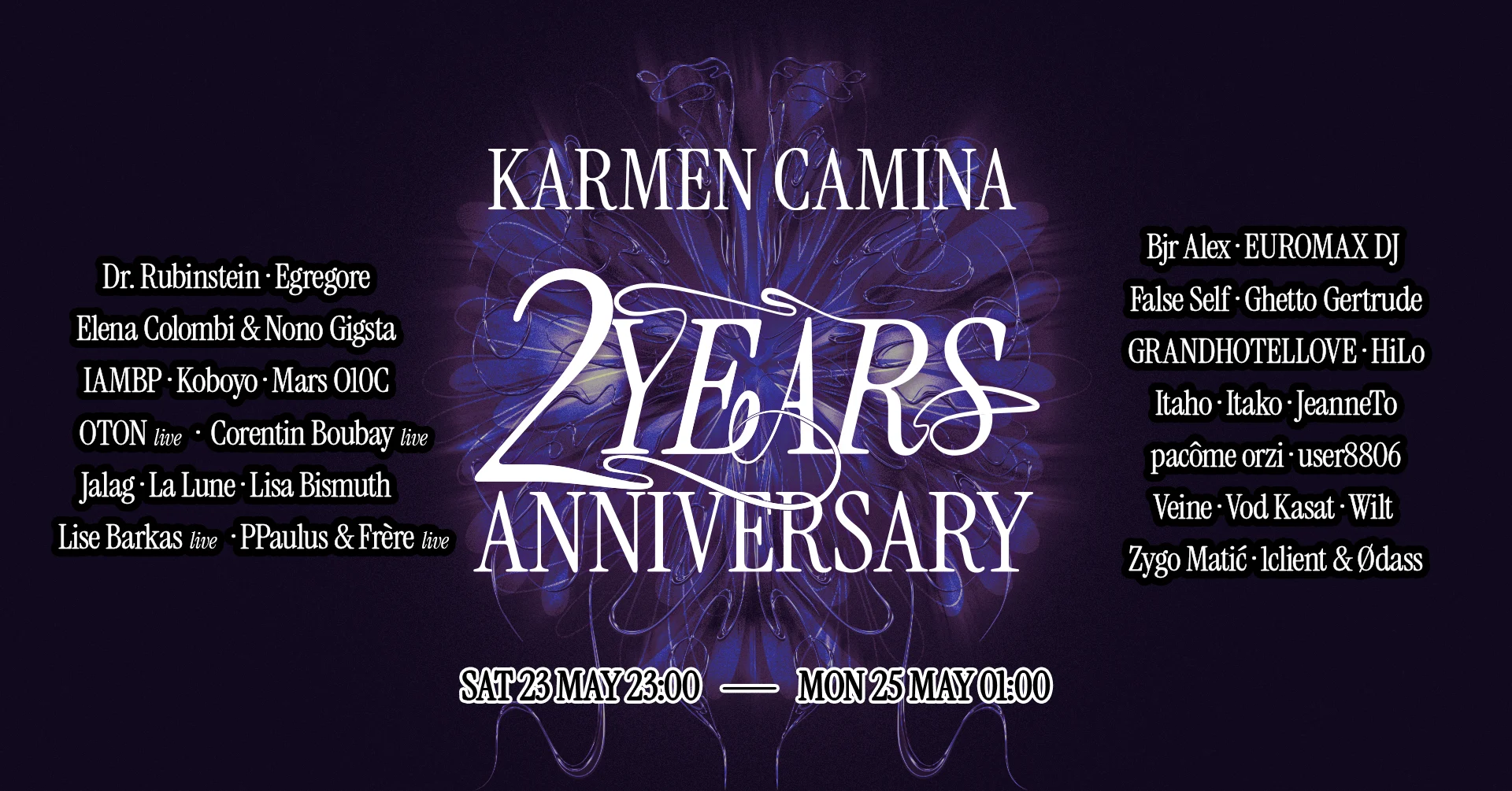Karmen Camina 2 Years [Dr. Rubinstein, Egregore, Koboyo &+]