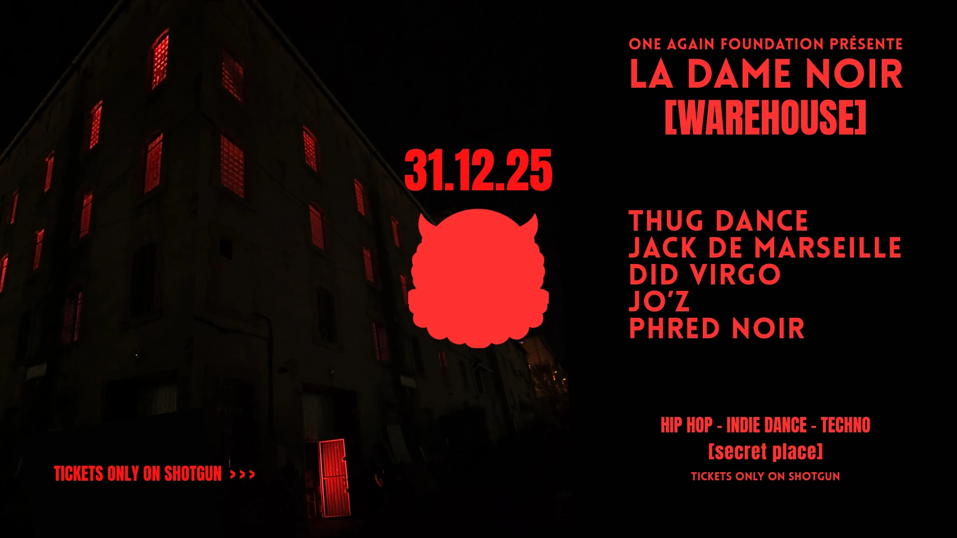 La Dame Noir Warehouse - 31/12/2025