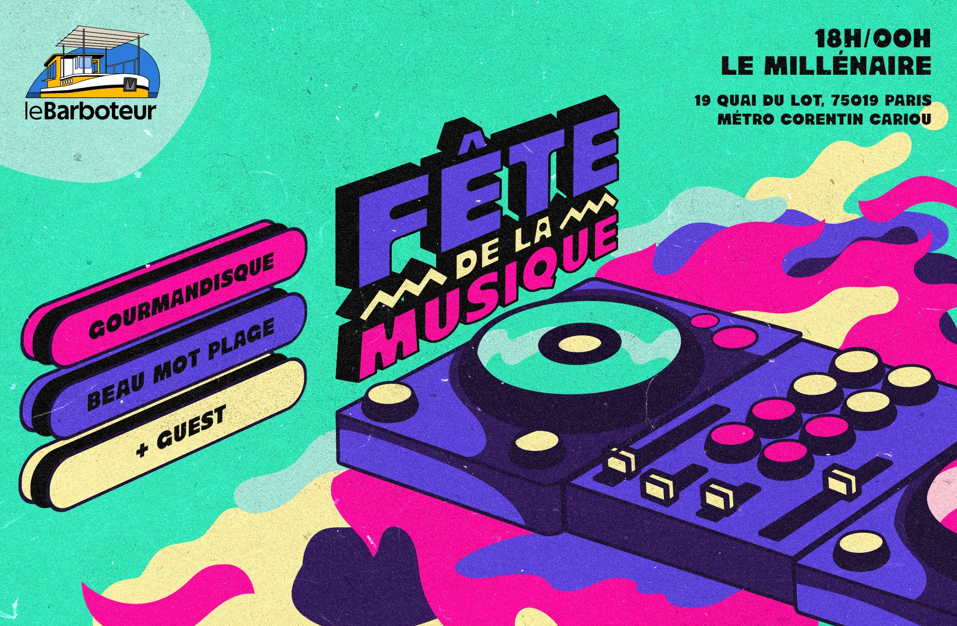 Gourmandisque X Beau Mot Plage - Fête De La Musique