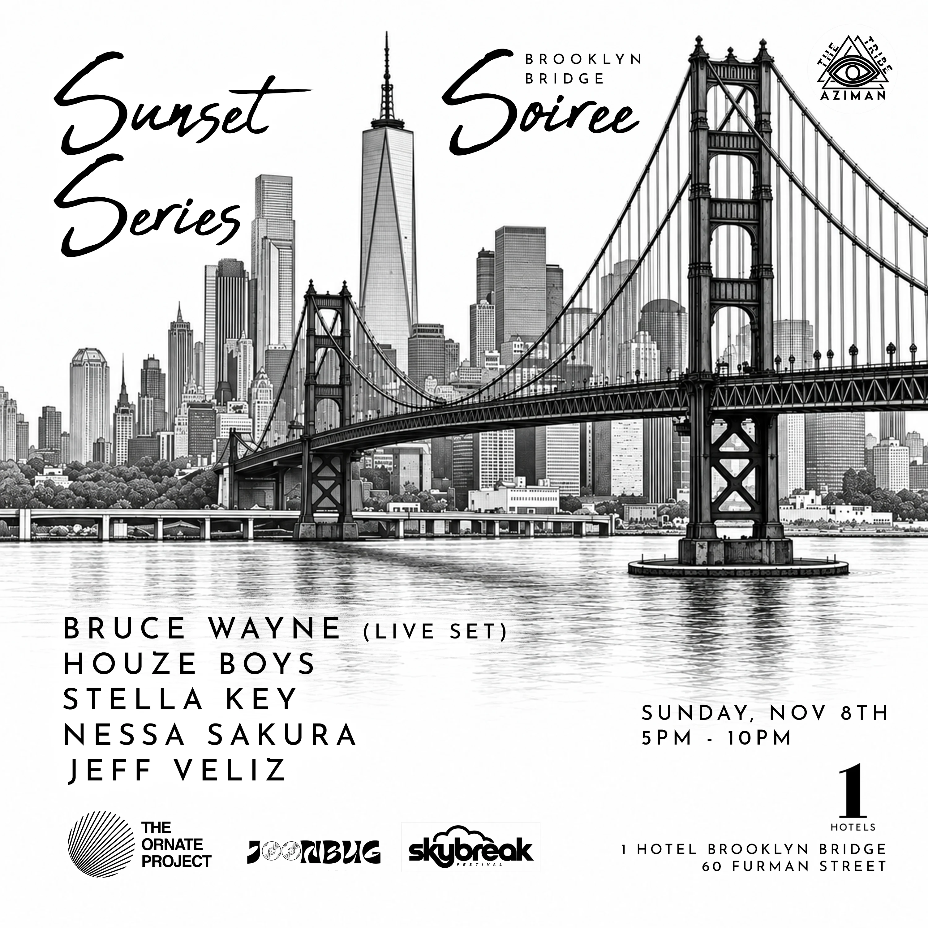 Brooklyn Bridge Soirée Sunset Series - 1 Hotel Rooftop