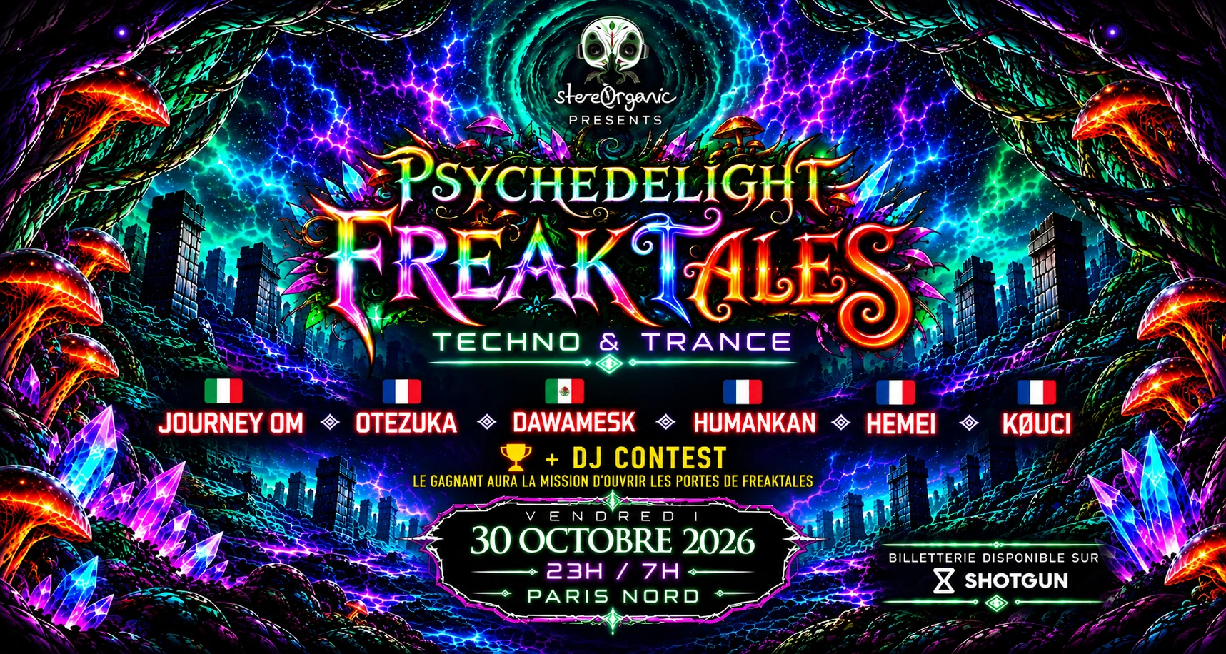 Stereorganic Présente : Psychedelight - Freaktales