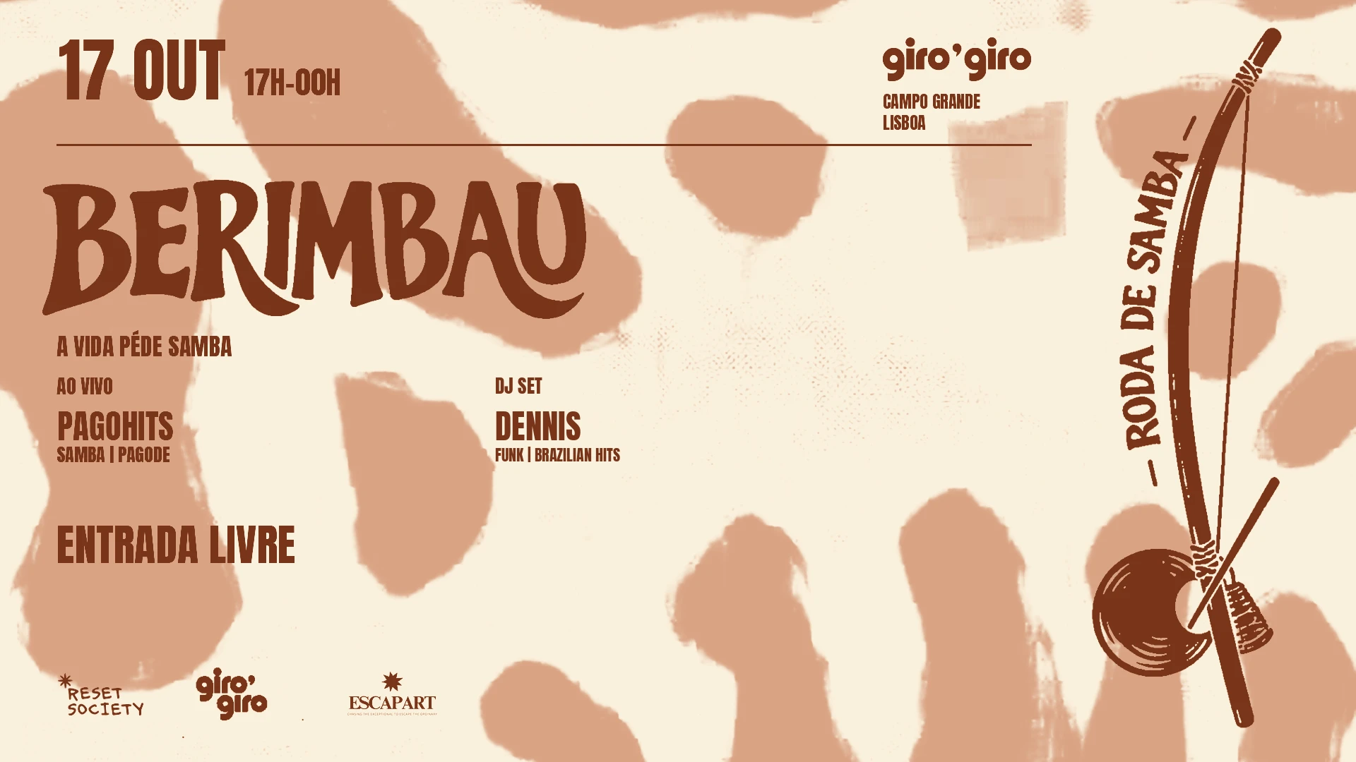 Berimbau Samba & Pagode - Free Entry