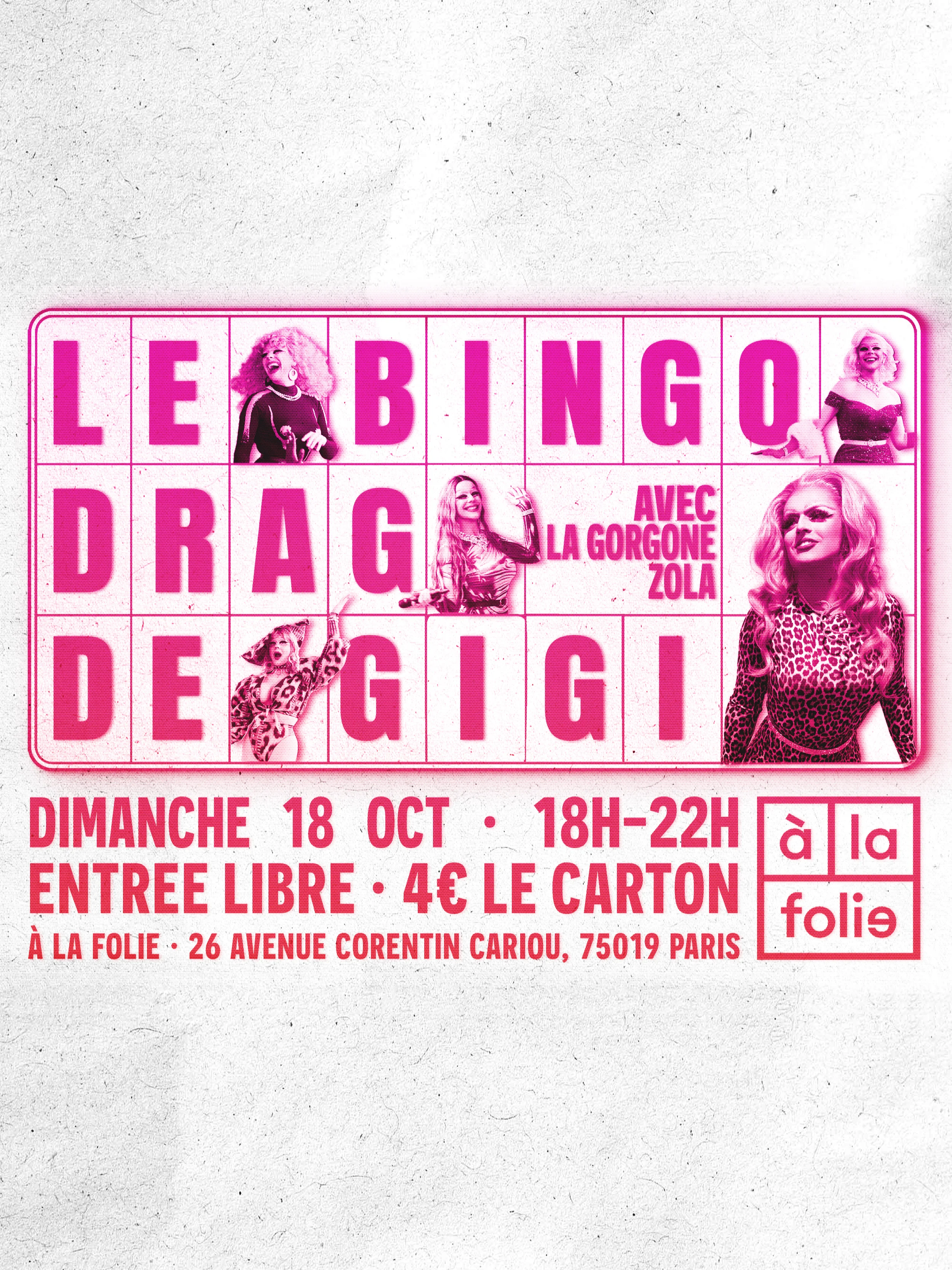 Bingo Drag De Gigi À La Folie! Avec La Gorgone Zola