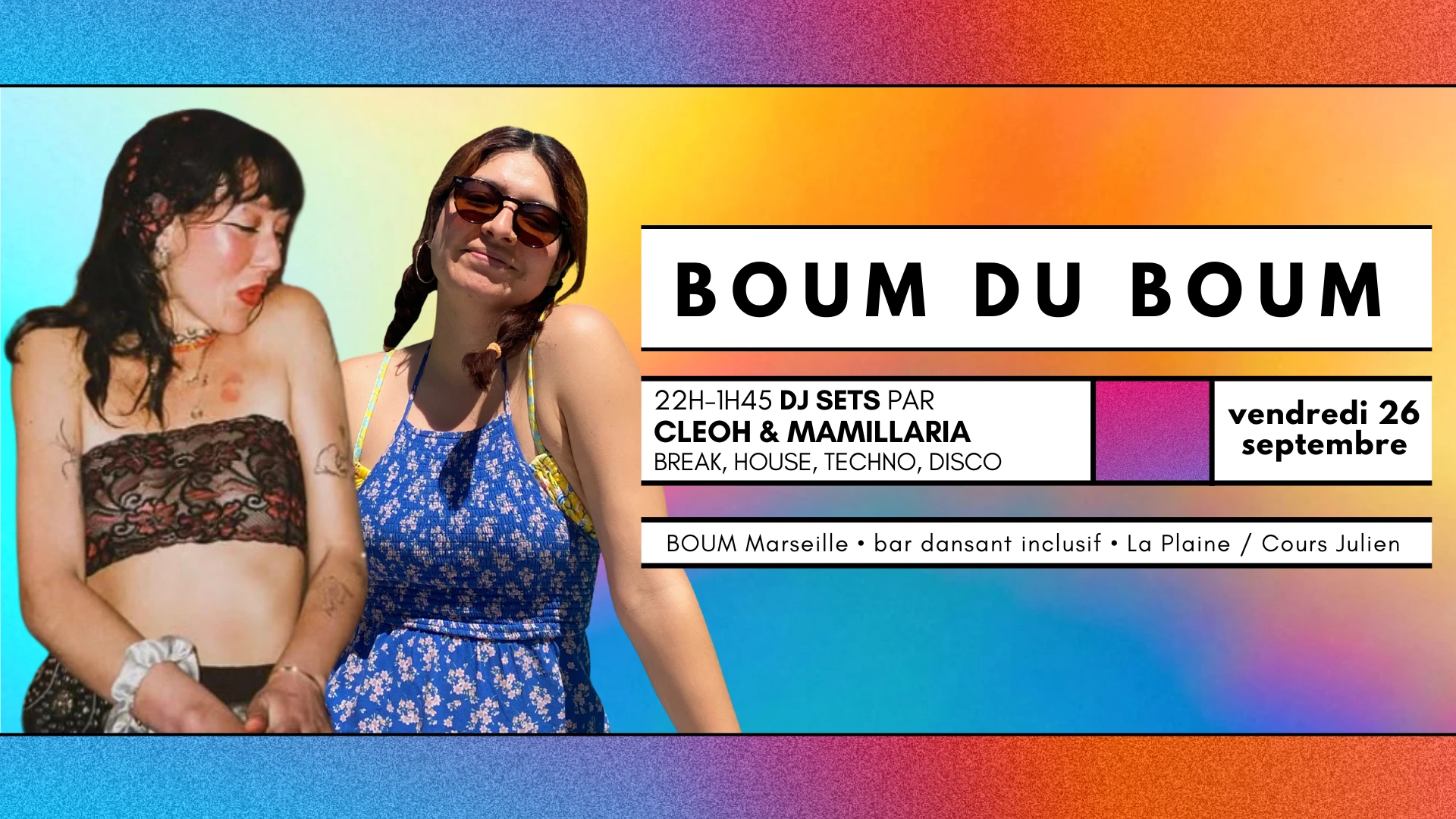 Boum Du Boum - Dj Sets By Cleoh & Mamillaria