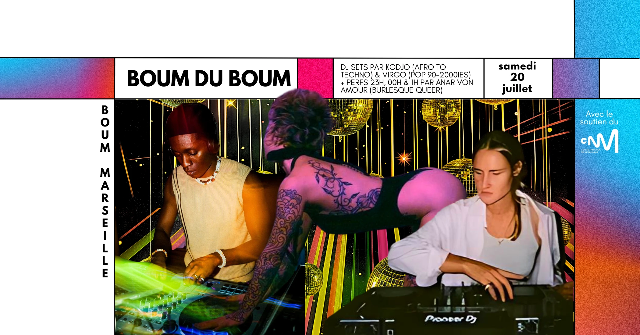 Boum Du Boum• Dj Sets: Kodjo & Virgo + Perfs: Anar Von Amour