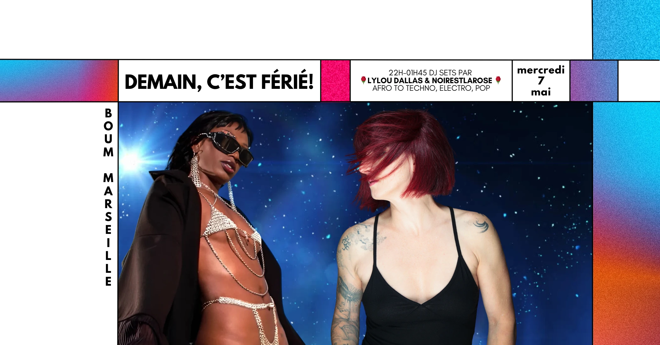 Demain, C'est Férié ! Dj Sets Noirestlarose & Lylou Dallas