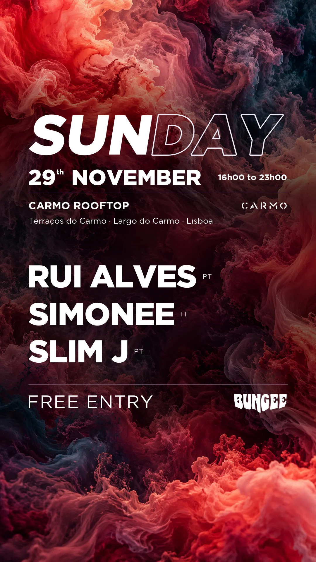 Simonee ‣ Slim J ‣ Rui Alves | Sunday 29 Nov × Carmo • Free