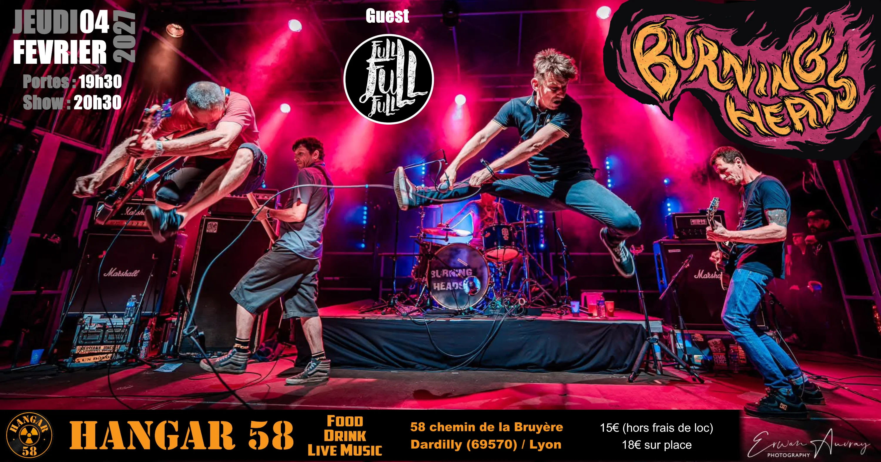 Burning Heads + Full Full Full @ Hangar 58 !