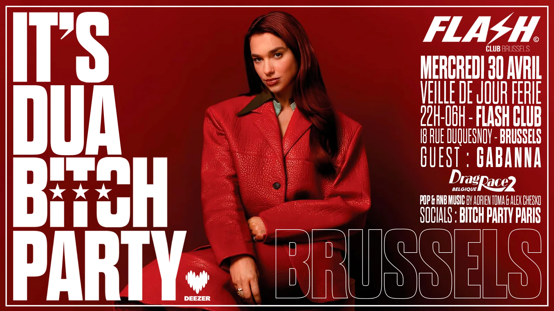 It’S Dua Bitch Party Brussels By Flash Club
