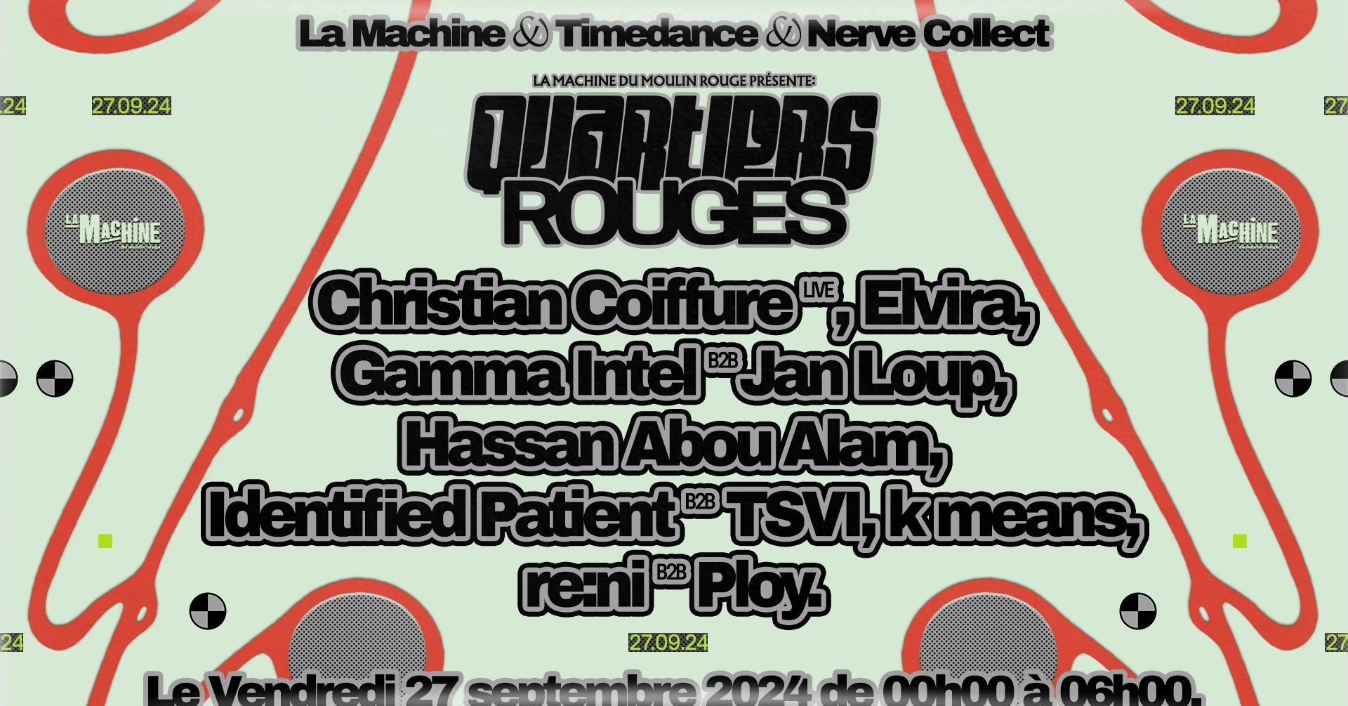 Quartiers Rouges W/ Timedance & Nerve Collect