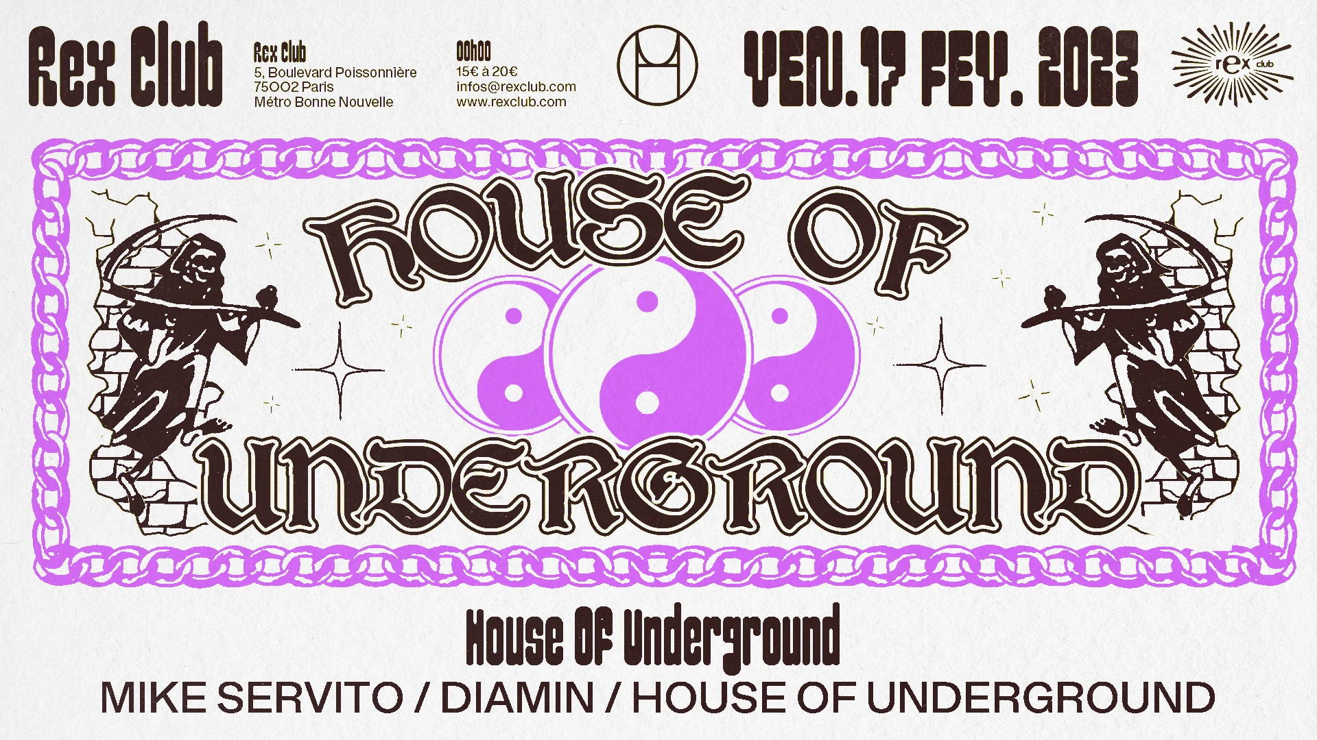 House Of Underground: Mike Servito, Diamin, Hou