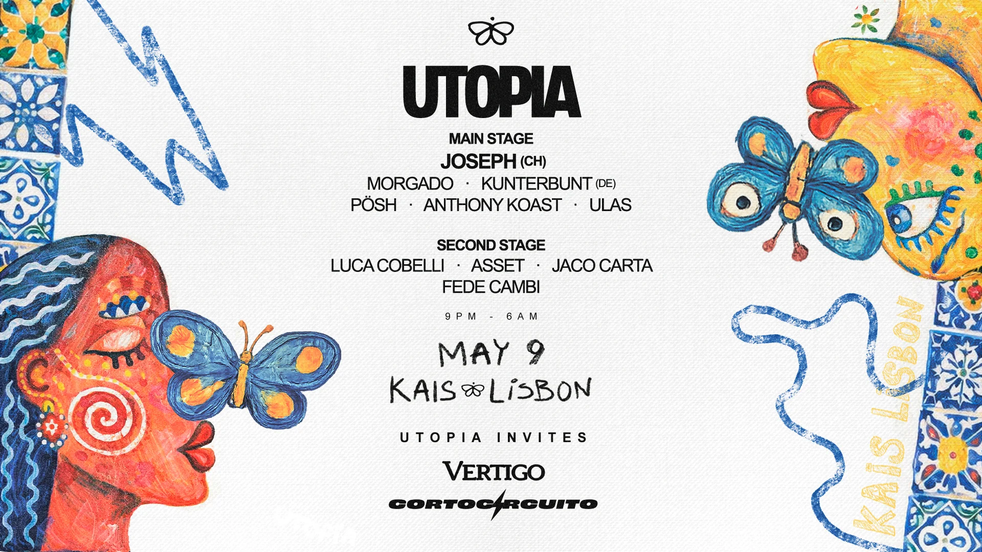 Utopia 4th Anniversary W/ Vertigo & Cortocircuito