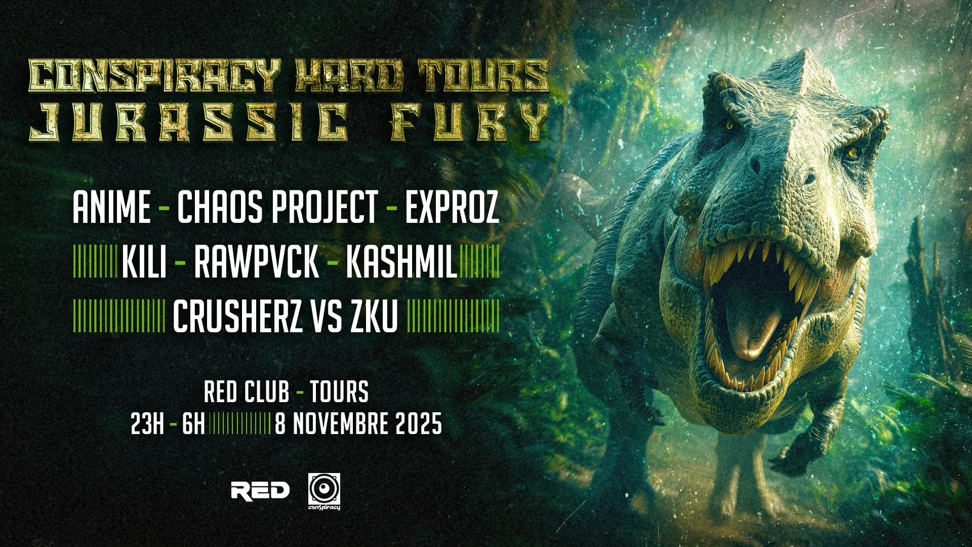 Conspiracy Hard Tours - Jurassic Fury