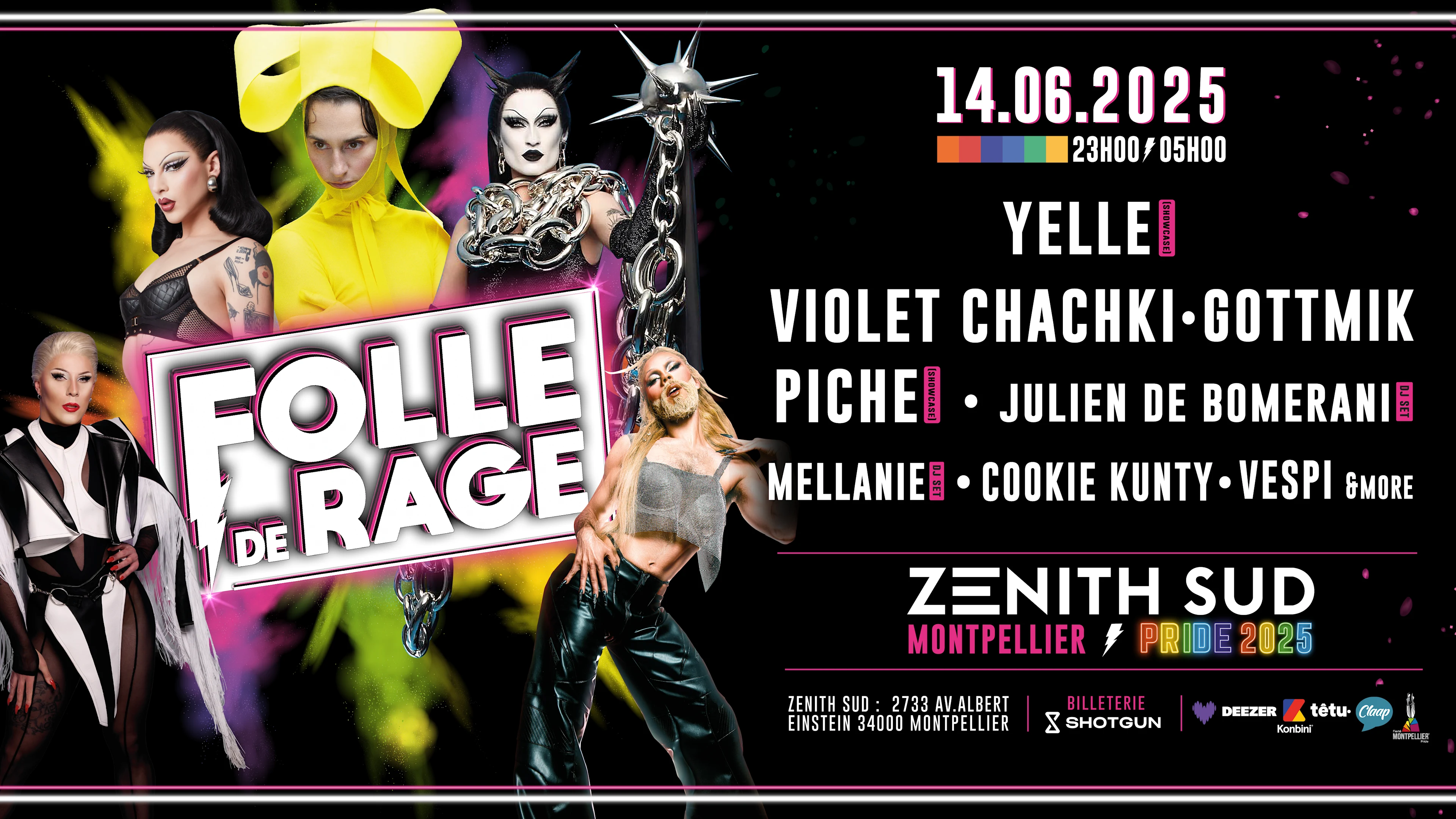 Folle De Rage X Zenith Sud : Pride Montpellier 2025