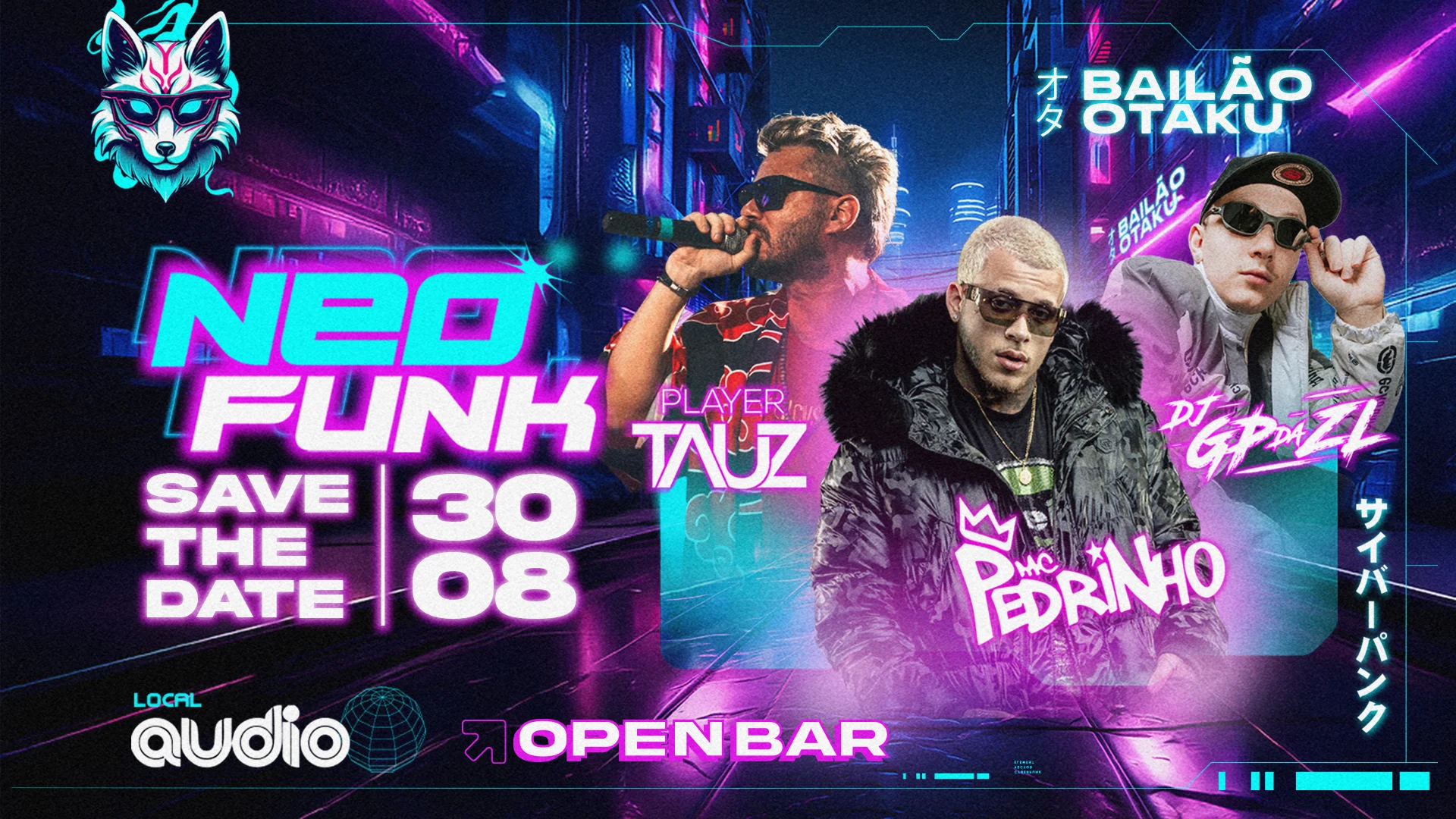 Bailão Otaku - 11 Edição -  Neo Funk - Open Bar