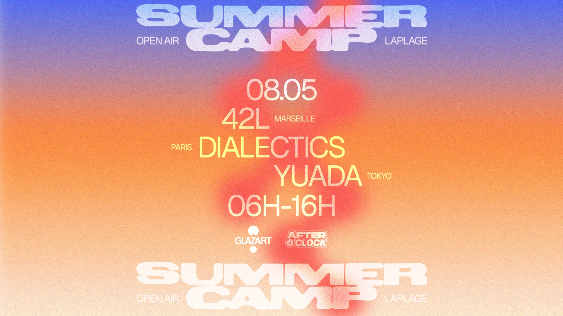 After O'clock X La Plage Open Air : Yuada, 42l, Dialectics