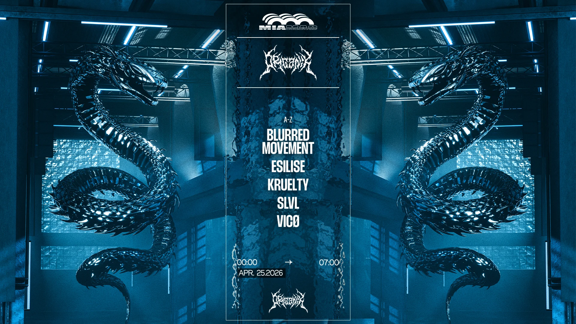 Organïk : Slvl, Kruelty, Blurred Movement, Esilise & Vicø
