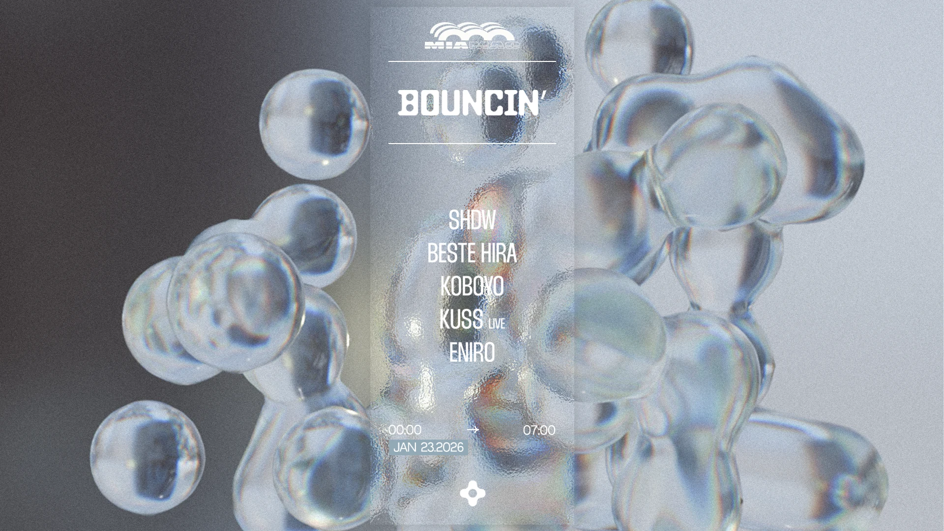 Bouncin' : Shdw, Beste Hira, Koboyo, Kuss, Eniro