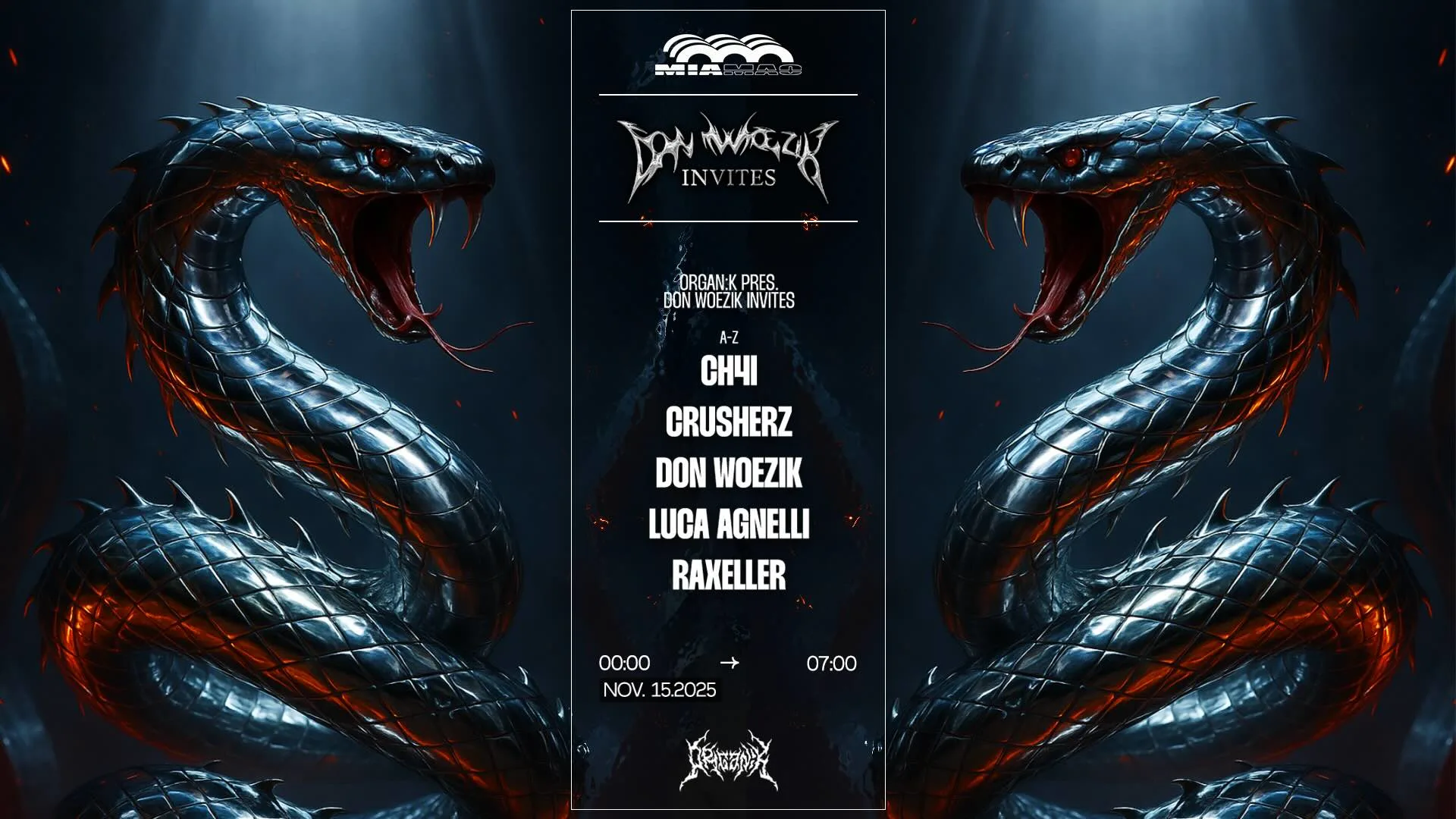 Organïk : Don Woezik Inv. Luca Agnelli, Raxeller & More