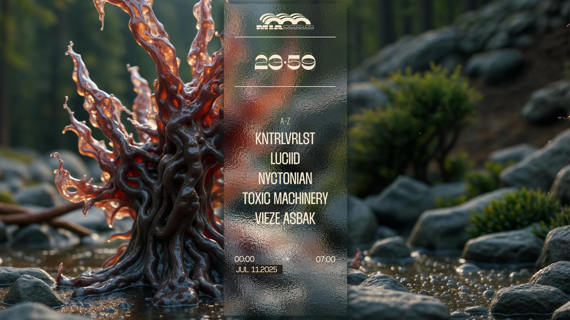 23:59 : Toxic Machinery, Luciid, Vieze Asbak, Kntrlvrlst