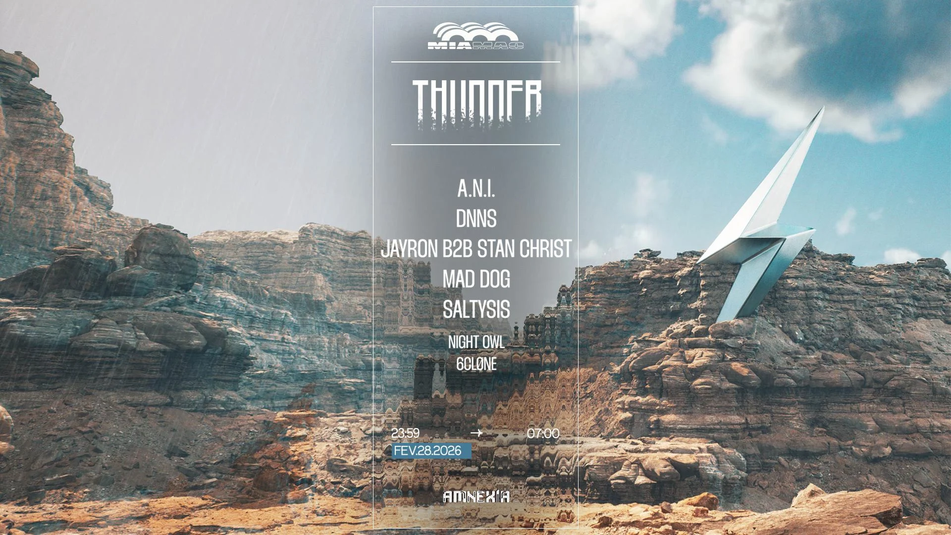 Thunder : A.N.I., Mad Dog, Dnns, Saltysis & More Tba