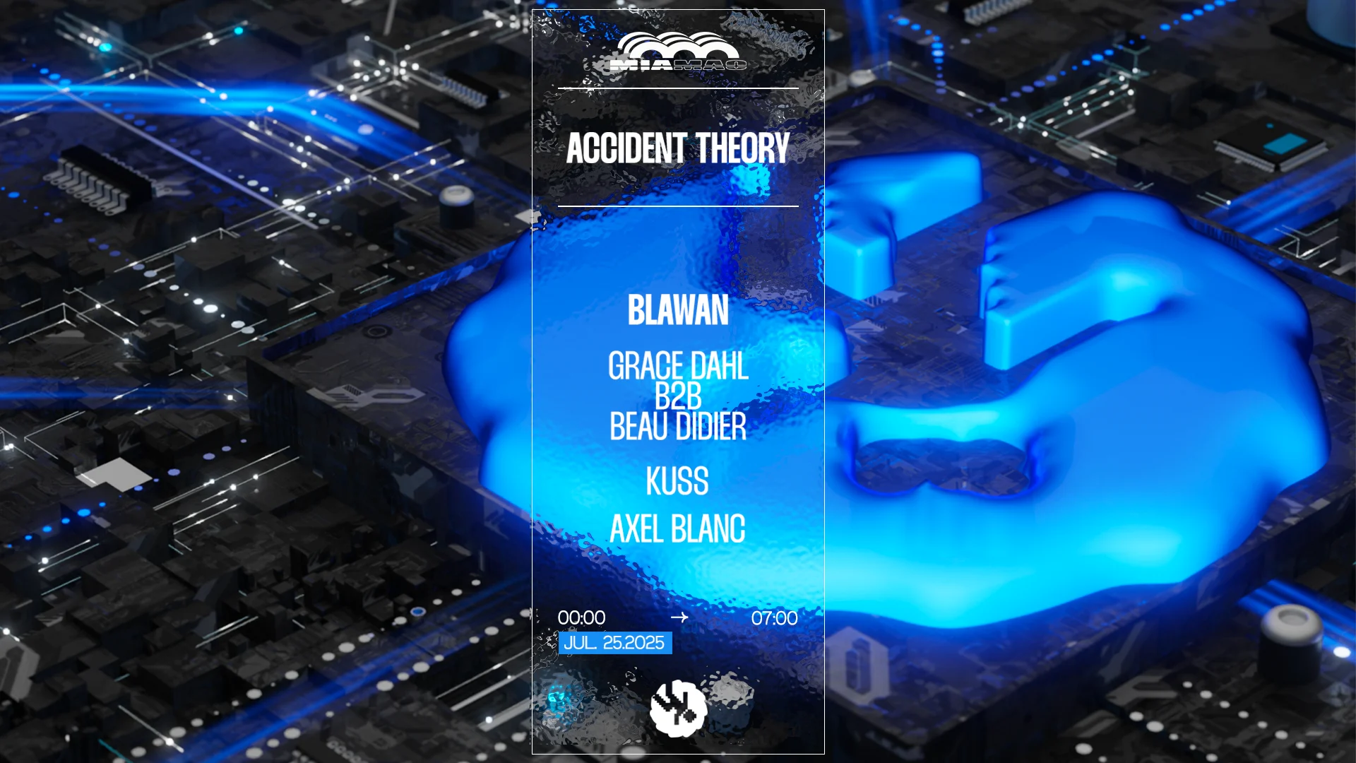 Accident Theory : Blawan, Grace Dahl B2b Beau Didier, Kuss