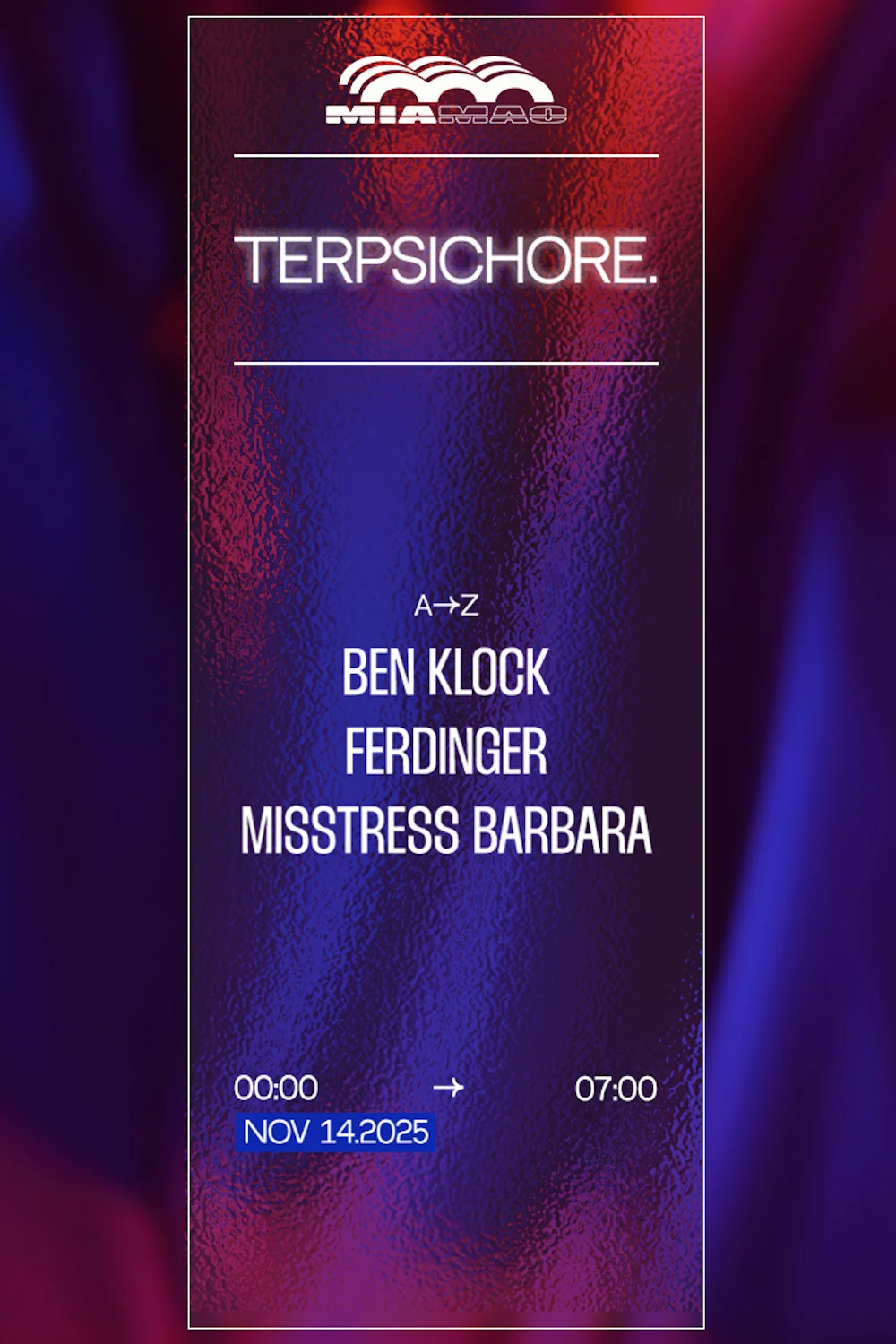 Terpsichore : Ben Klock, Misstress Barbara, Ferdinger