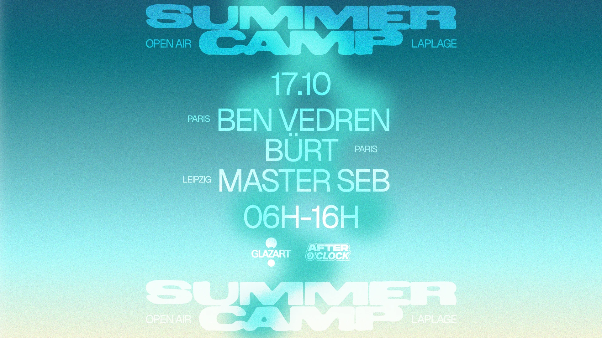 After O'clock X La Plage Open Air : Master Seb, Bürt, & More