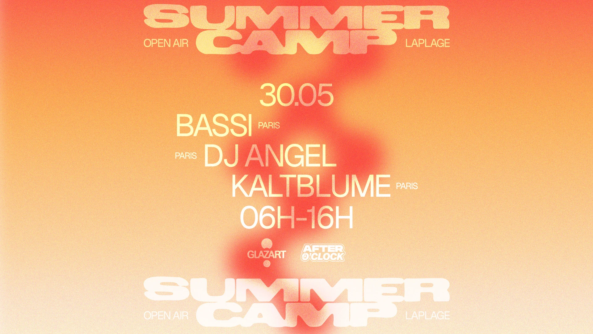 After O'clock X La Plage Open Air : Kaltblume, Dj Angel...
