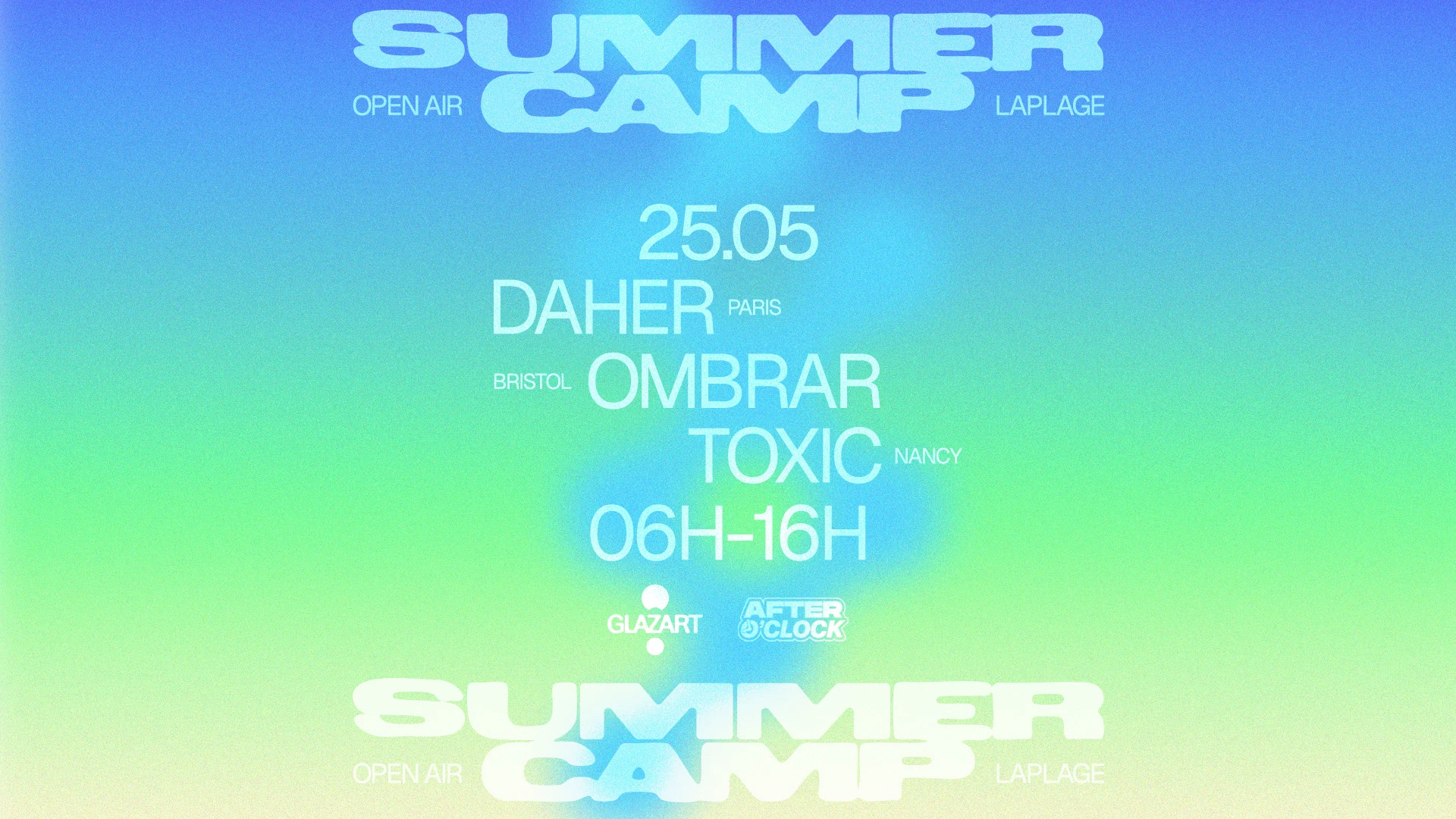 After O'clock X La Plage Open Air : Ombrar, Daher & Toxic