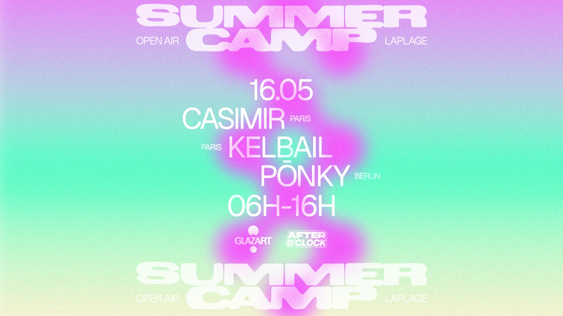 After O'clock X La Plage Open Air : Ponky, Casimir, Kelbail