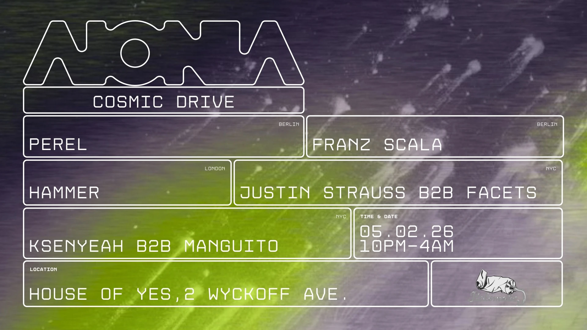 Aionia: Cosmic Drive W/ Perel, Hammer, Franz Scala, & More