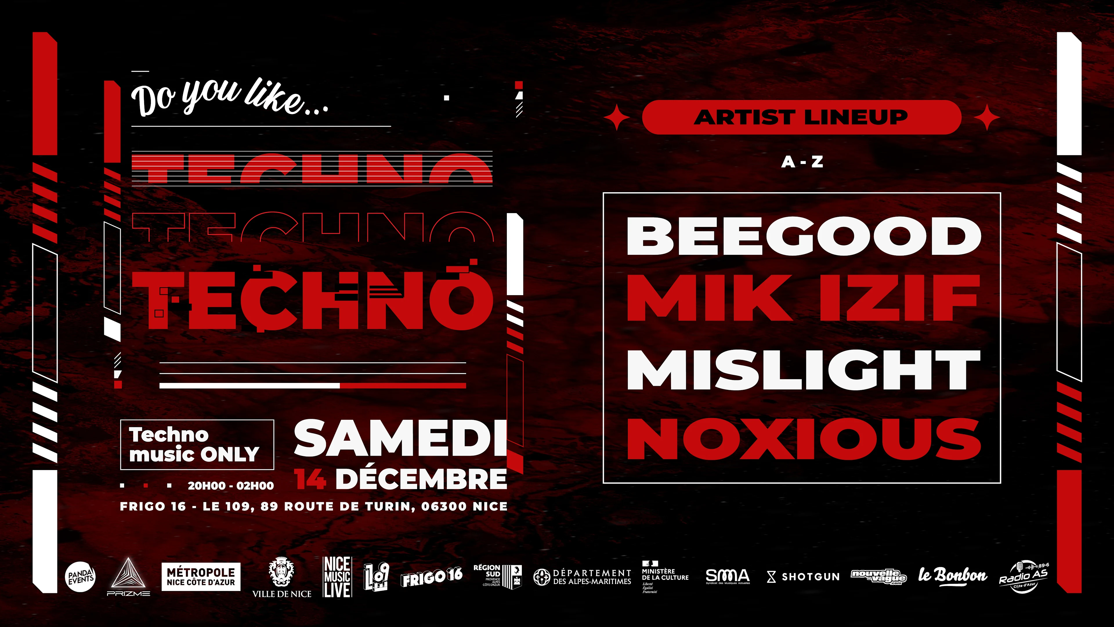 Do You Like... Techno ? @ Frigo16 - Le 109 [Nice]