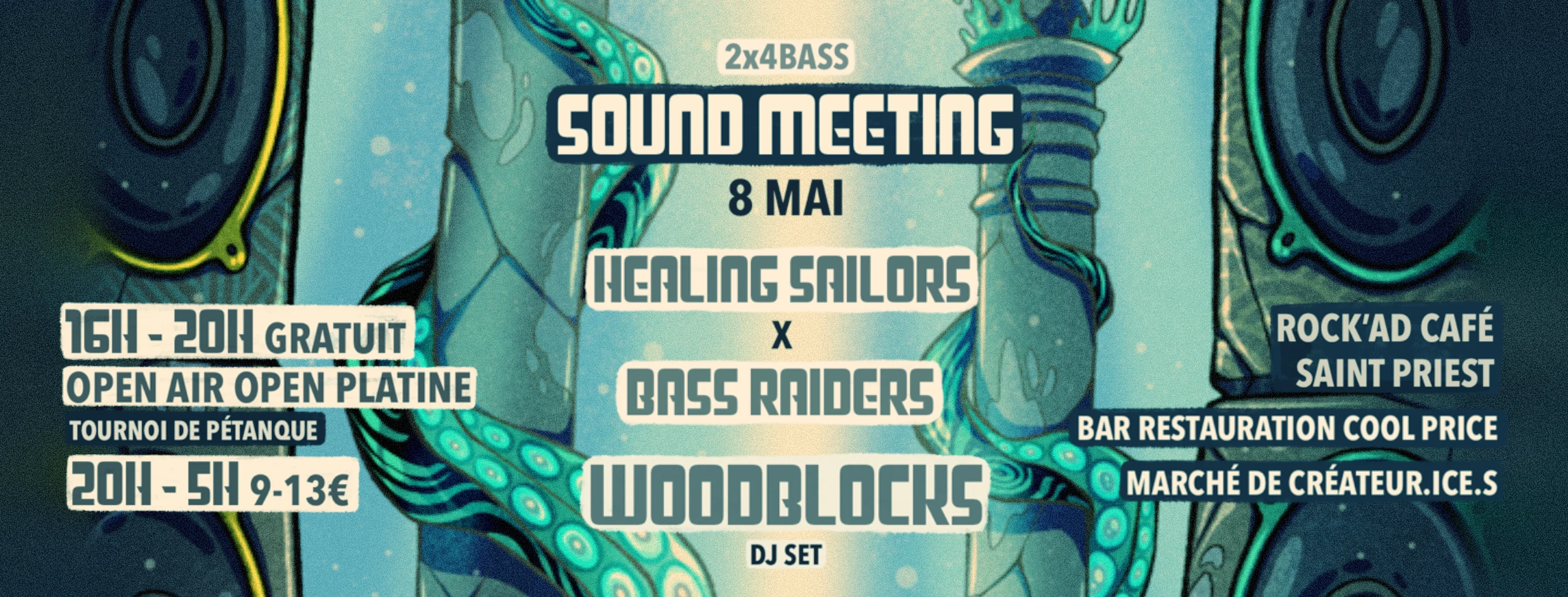 Bass Raiders X Healing Sailors - Soundmeeting 2x4 Bass