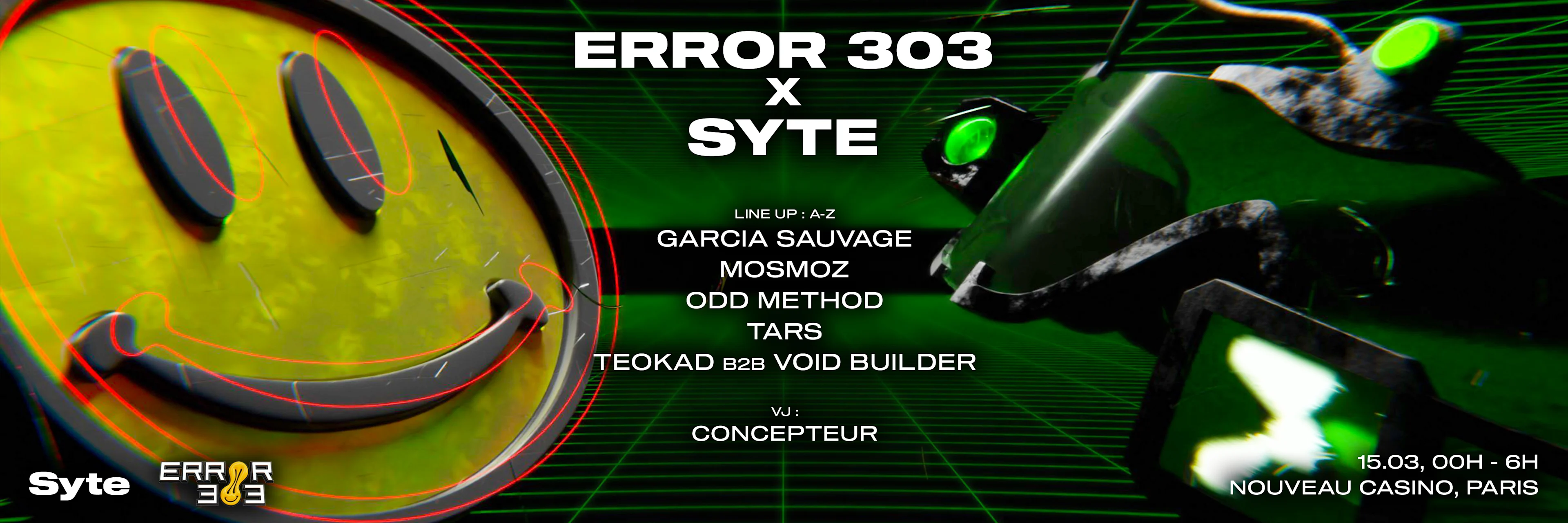 Error 303 X Syte Invite Tars & Garcia Sauvage