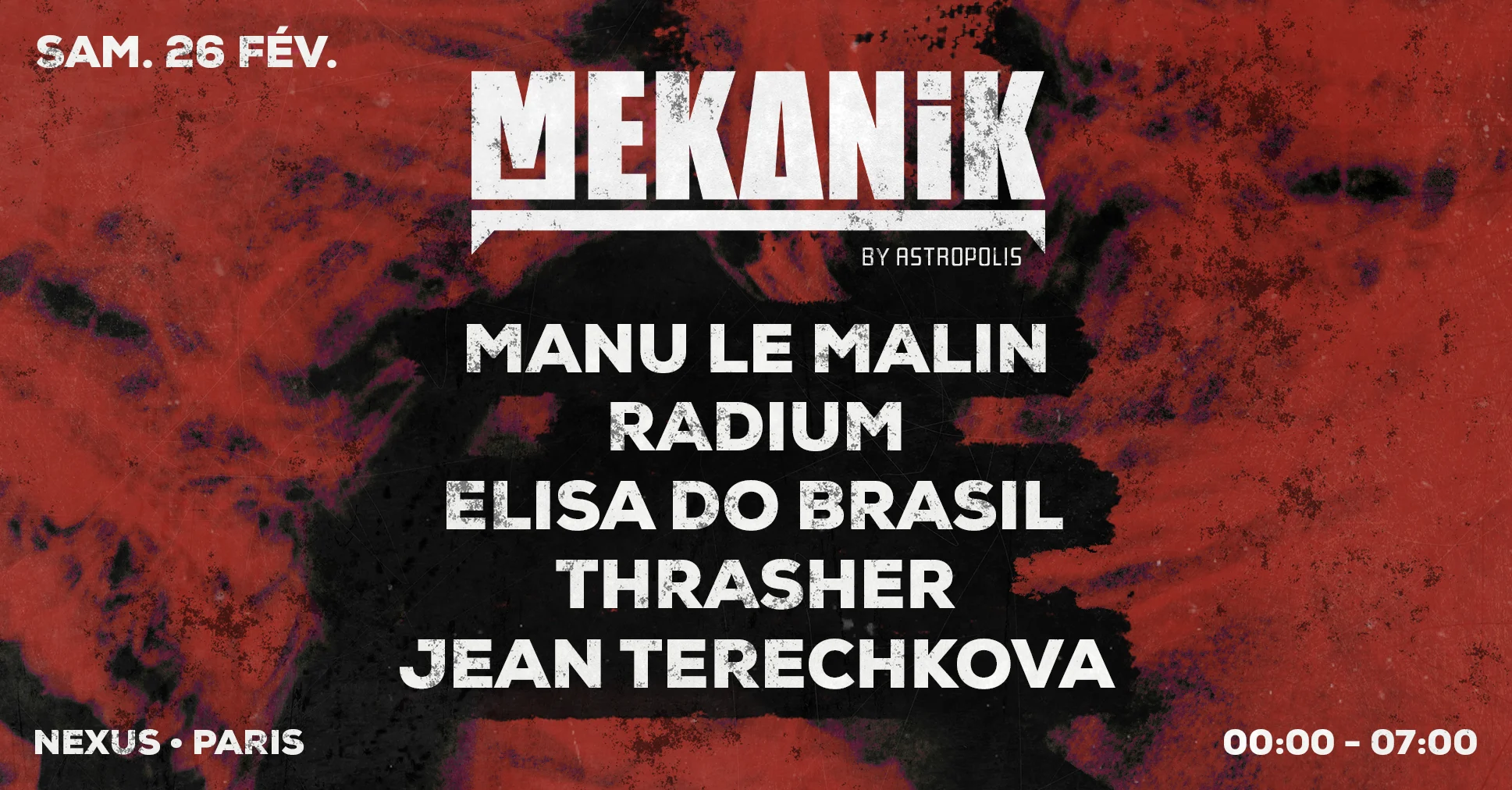 Astropolis Présente Mekanik @ Nexus 