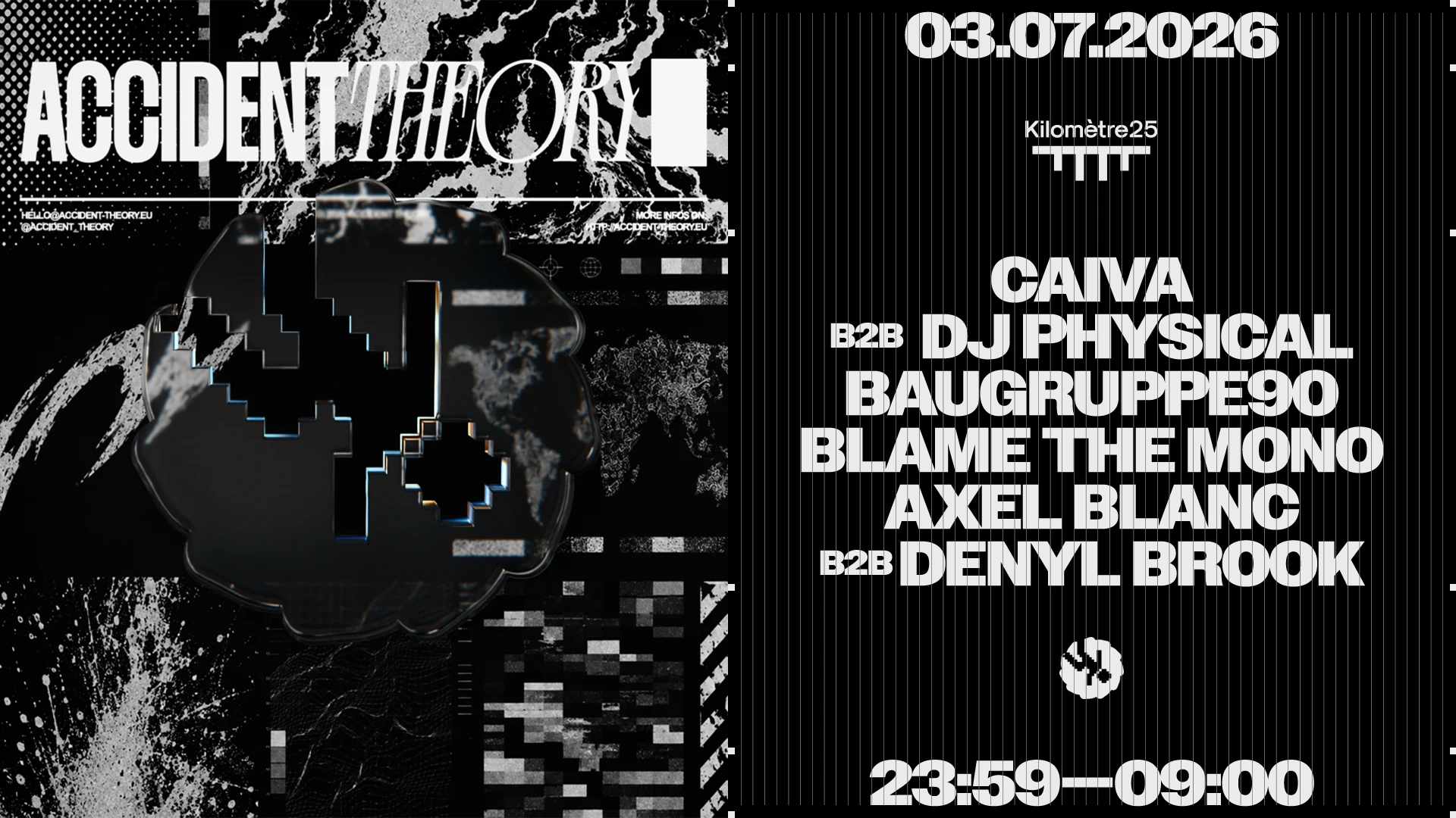 Accident Theory : Caiva, Baugruppe90, Blame The Mono & More