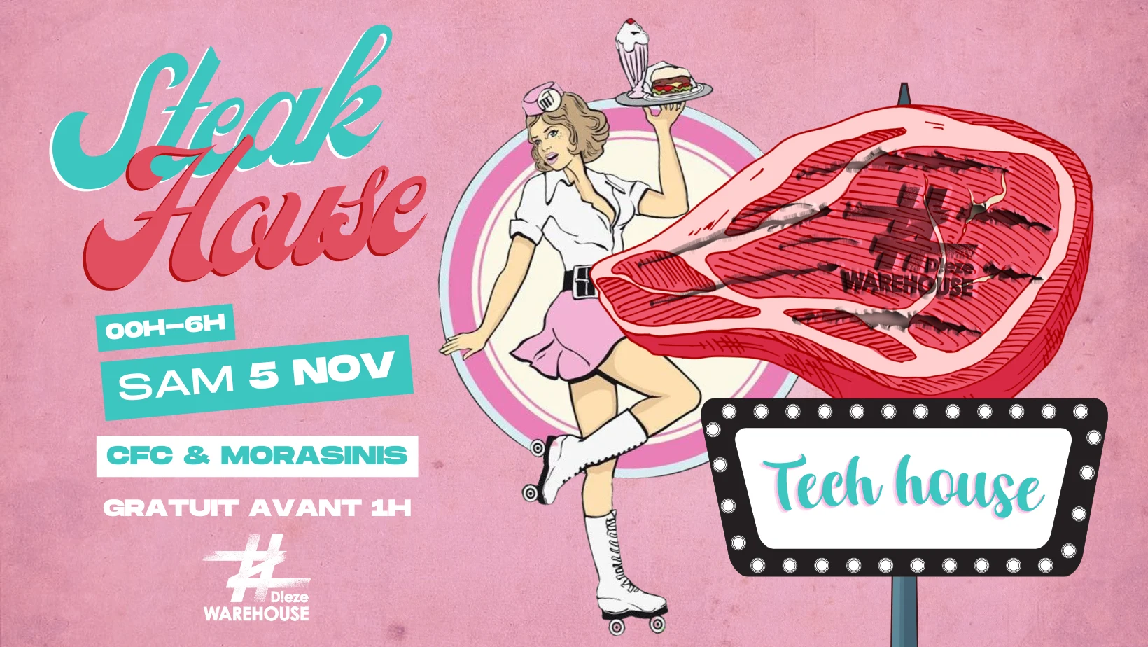 Steak House Party - Soirée Tech-House