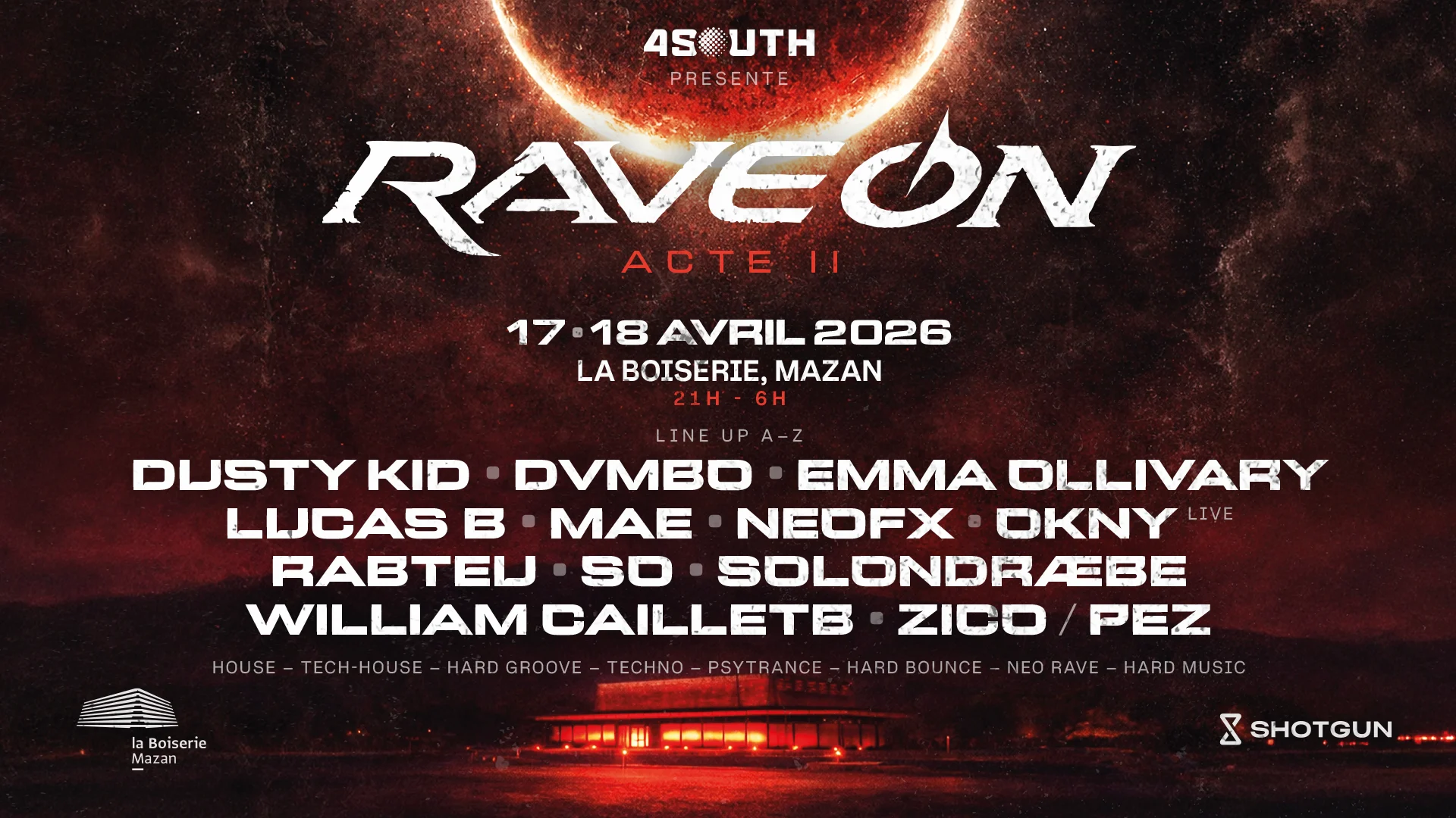 4south Present : Rave On - Acte II