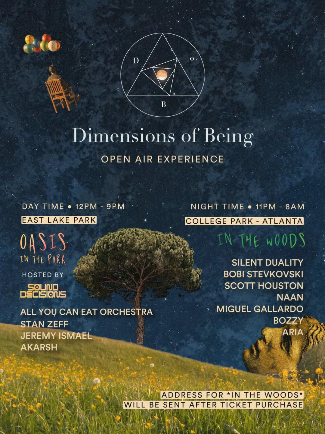 Dimensions Of Being : In The Woods + Oasis In The Park