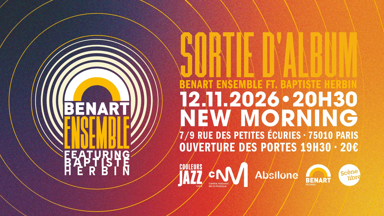 Sortie D'album Benart Ensemble Ft. Baptiste Herbin