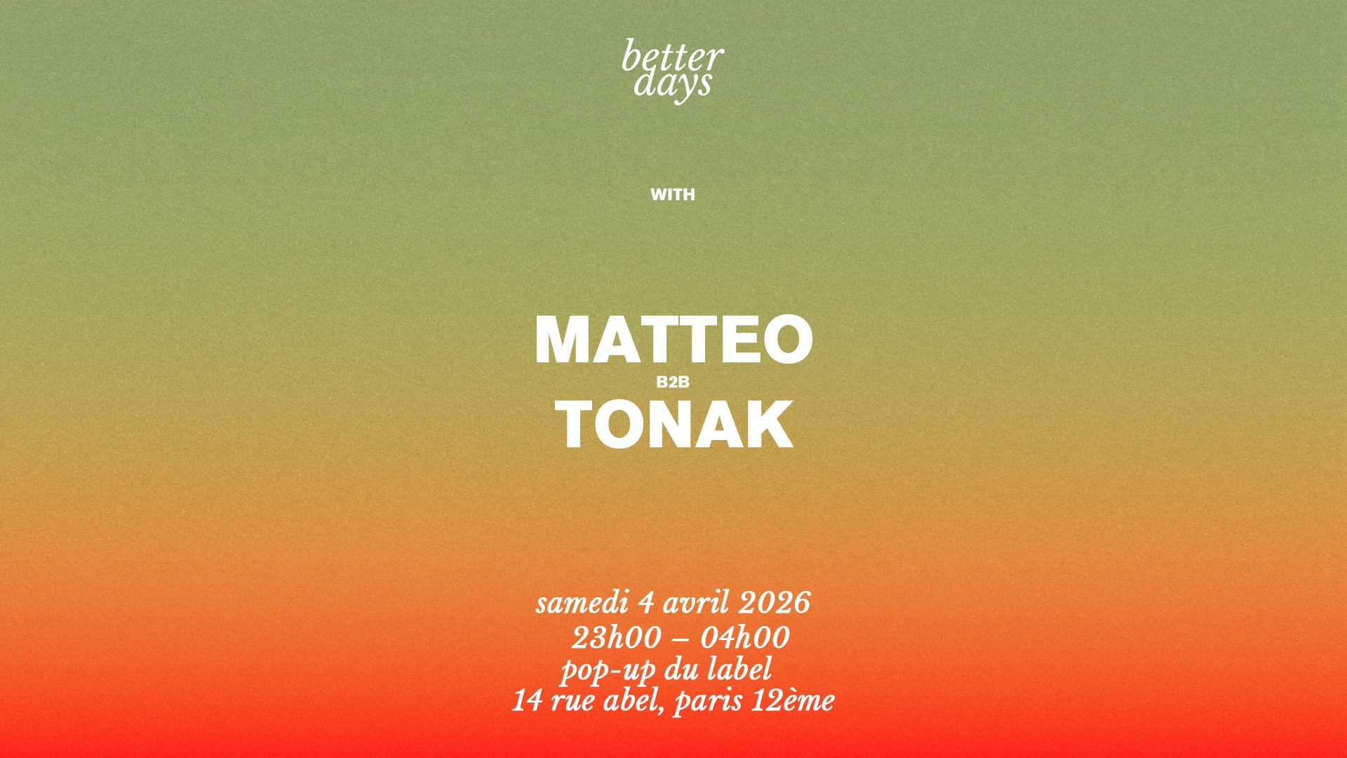 Better Days @Le Popup Du Label
