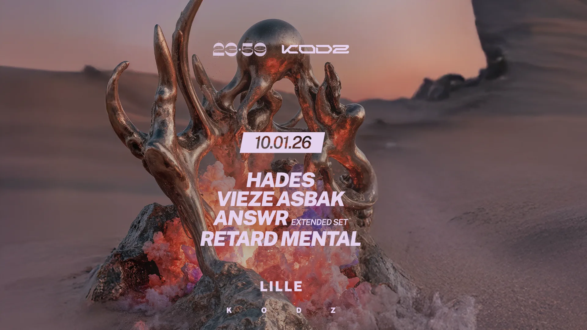23:59 X Kodz – Hades, Vieze Asbak, Answr, Retard Mental