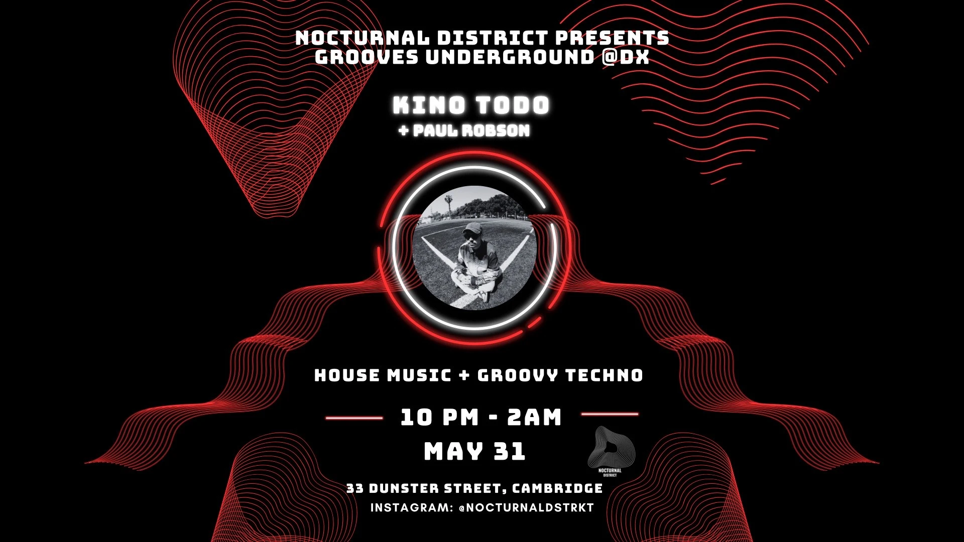 Nocturnal District Presents: Grooves Underground W/Kino Todo