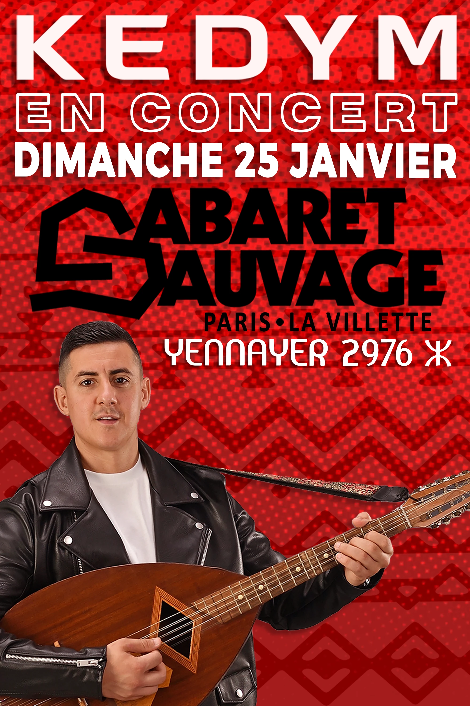 Kedym En Concert Pour La Première Fois Au Cabaret Sauvage